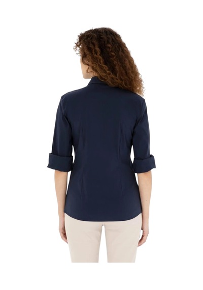 U.S. Polo Assn. Kadın Uzun Kollu Basic Gömlek 1840369 Lacıvert