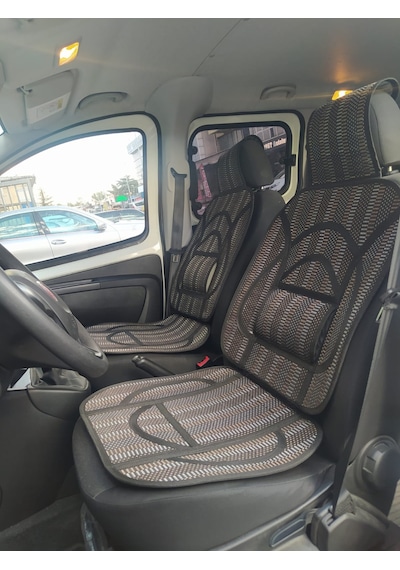Oto Hasır Bambu Minder Ön İkili Takım Bel Destekli Terletmez Wf-1811