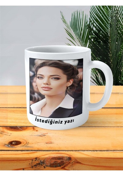 Angelina Jolie Baskılı Kupa Bardak Kişiye Özel Desen 1 Çok Renkli
