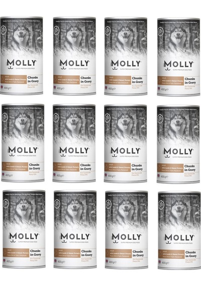 Molly Kuzu Etli Ve Patatesli Soslu Köpek Konservesi 400 G X 12 Adet