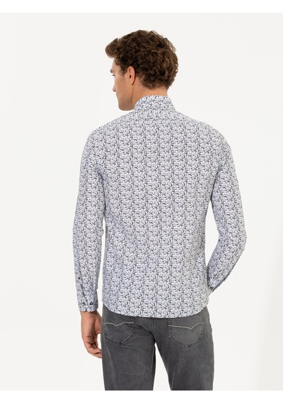 Cacharel Siyah Slim Fit Uzun Kollu Gömlek