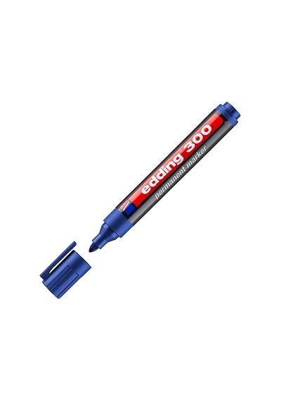 Edding Markör Permanent Yuvarlak Uçlu 1.5-3 Mm Mavi 300 Çok Renkli