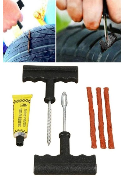 Motosiklet Ve Otomobil Lastik Tamir Kiti 6 Parça Set