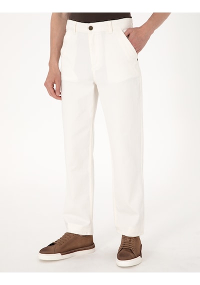 Pierre Cardin Erkek Ekru Pantolon Jean 50305226-vr019 Ekru