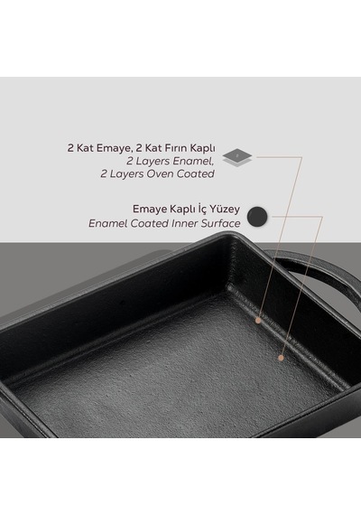 Döküm Mini 12x15 Tava Belirtilmemiş