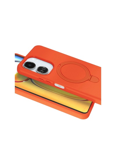 Xiaomi Redmi 13c Regal Magsafe Standlı Kapak - Turuncu 0.2M-Çok Renkli