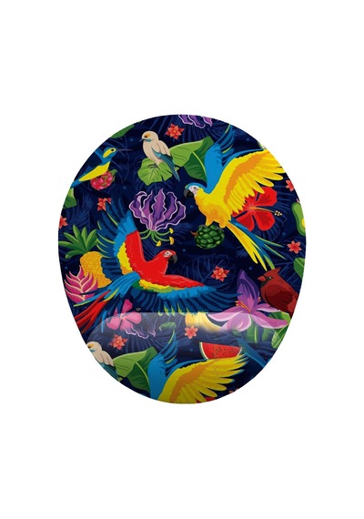 Kuşlar Bilek Destekli Mouse Pad