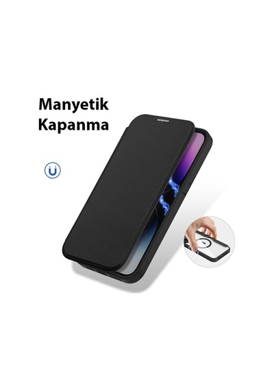 Dux Ducis Apple     Uyumlu iPhone 14 Pro 6.1 Kılıf Skin X Pro Series Magsafe Kapaklı Kılıf Folio Case- 5775