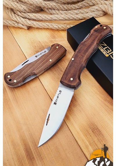 Ceviz Sap Kamp Çakısı Outdoor Piknik Çakısı Bahçe Çakısı Çkx-726 Kahverengi