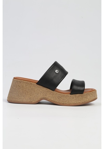 Pierre Cardin Pc-7210- 3807 Siyah-kadın Topuklu Terlik Siyah