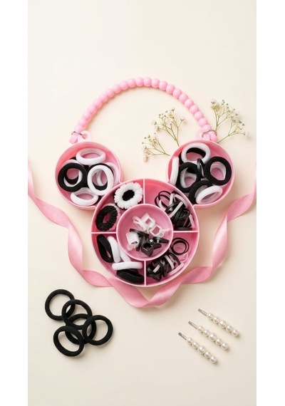 Universal Mickey Mouse Figürlü Kız Çocuk Toka Seti Çok Renkli