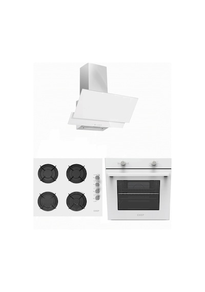Exep Line EF-200 - EO-320 - ED-401 Beyaz Ankastre Set