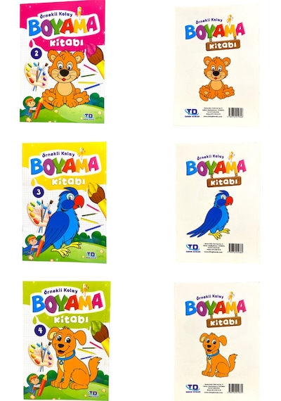 Örnekli Kolay Boyama Kitapları 10'lu Takım