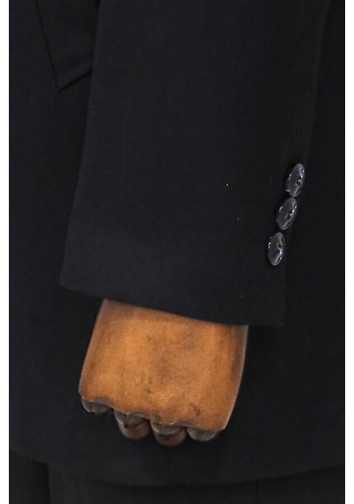 Wessi Kaşe Slim Fit Geniş Yaka Gri Erkek Kaban 001