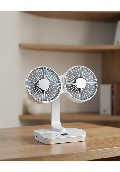 Çift Kafalı Sessiz Usb Şarjlı Vantilatör Uczzzsp01fan