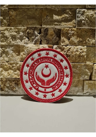 Çalışma ve Sosyal Güvenlik Bakanlığı - Patches Peç Patch Arma Kırmızı - Beyaz
