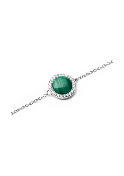 Audrey Bracelet Malachite Silver Silver