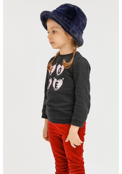Benitto Kids Benittokids Kız Çocuk Peluş Bucket Şapka 7001-lacivert