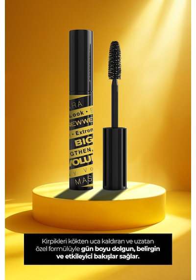 New Well Big Lash Volume Kirpikleri Kaldıran Uzatan Ve Dolgunlaştıran Maskara Siyah