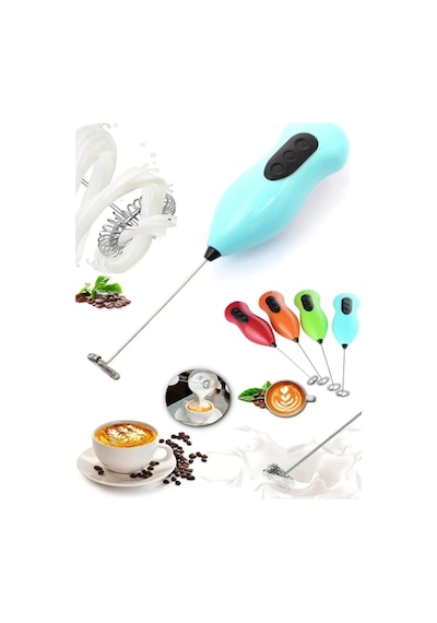 Pilli Mini Mixer Kahve Süt Köpürtücü Karıştırıcı Cappuccino Mixer Plastik Diğer