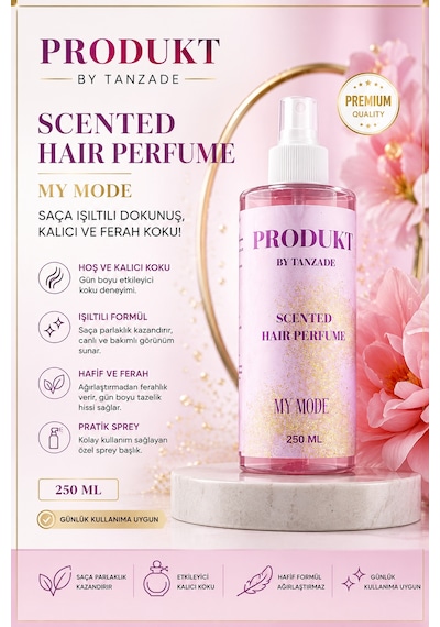 My Mode Parfümlü Saç Parfümü Spreyi 250 Ml Amber Çiçeksi
