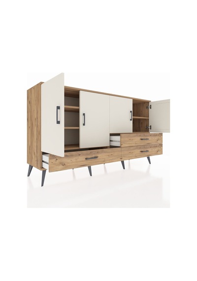 Hyperion Konsol 5 Raflı 3 Çekmeceli 4 Kapaklı 176x44x99 Çam-aytaş Çam-aytaşı/çam Hyperion Konsol 5 Raflı 3 Çekmeceli 4 Kapaklı 176x44x99 Çam-aytaş Çam-aytaşı/çam