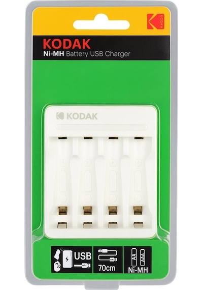 Kodak Kd-29490 4'lü Aa Aaa Ni-mh Otomatik Hızlı Pil Şarj Cihazı Aleti Type-c