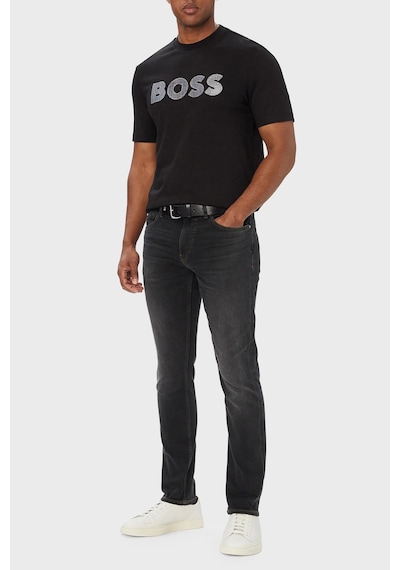 Boss % 100 Pamuk Regular Fit Bisiklet Yaka T Shirt Erkek T Shirt 50565630 001 Siyah