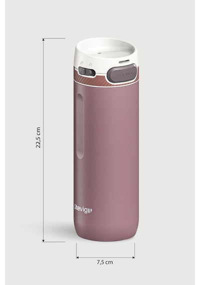 Stevig 4 Action Trigger-control Çelik Termos 500 Ml Twilight Mauve St-230 Mercan
