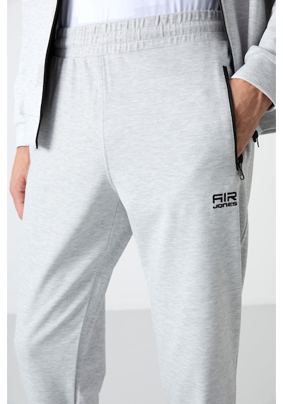 Tommy Life Hugo Gri Melanj Jogger Erkek Eşofman Takım - 85198 GRİ MELANJ