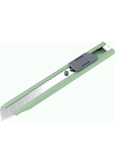 Uttıl Geniş Maket Bıçağı 18 Mm Cep Tipi Kır-at Yeşil Ptuk08-ss