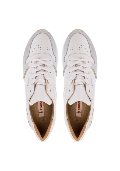 Tamer Tanca Kadın Hakiki Deri Bej Süet Sneakers & Spor Ayakkabı 258 3482 Bn Ayk Sk25-26 Bej Suet/dr/gold Bej
