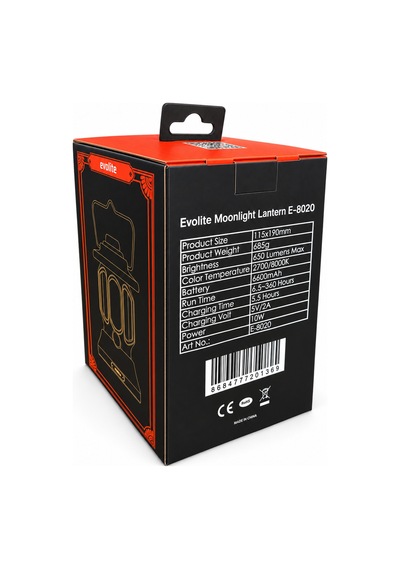Evolite Moonlight 650 Lm Şarjlı Kamp Lambası Çok Renkli