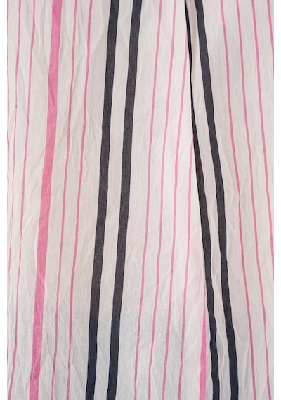 Bigdart Kadın Çizgili Oversize Bluz 967 - Pembe