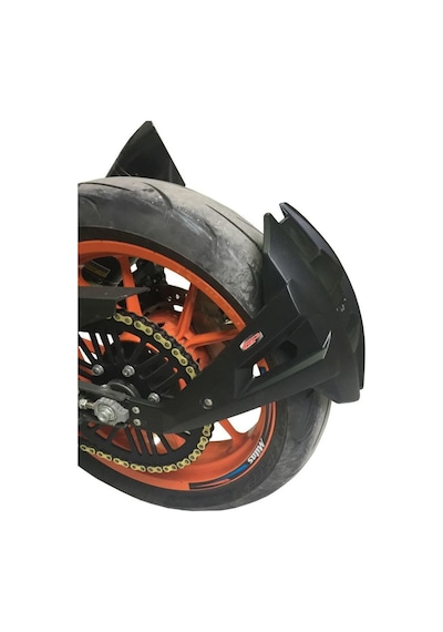 GP Kompozit KTM Duke 250 / 390 2011-2024 Uyumlu Arka Çamur Sıyırıcı Siyah