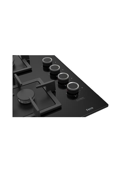 Fryart XE63MI - SC405 - D077 FlowArt  Black Plus 3'lü Cam Ankastre Set