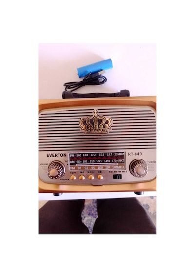 Bebek Bakıcı Nostaljik Görünümlü Radyo Wifi  Kahverengi - 932148586