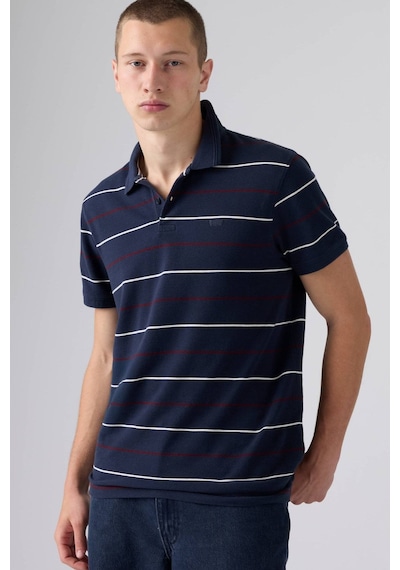 Levi's Erkek Original Doyle Çizgili Lacivert Polo Yaka T-shirt-16491