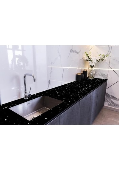 Üstü Kaplama Folyosu Mutfak Tezgahı Kaplama Star Galaxy 70 Cm X 1 Metre Çok Renkli