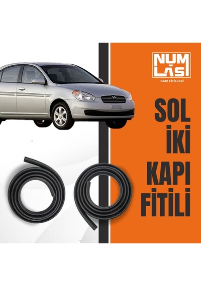 Hyundai Accent 2006-2012 Sol Ön Ve Arka Kapı Fitili-a Kalite-numlas-nm6349