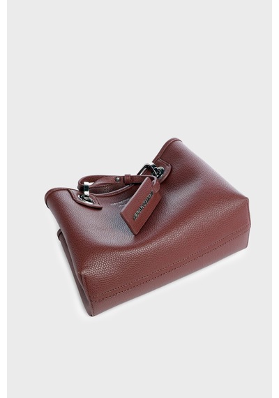 Emporio Armani Logolu Çıkarılabilir Askılı Çanta Kadın Çanta Ew000382 Af12036 M6453 Bordo