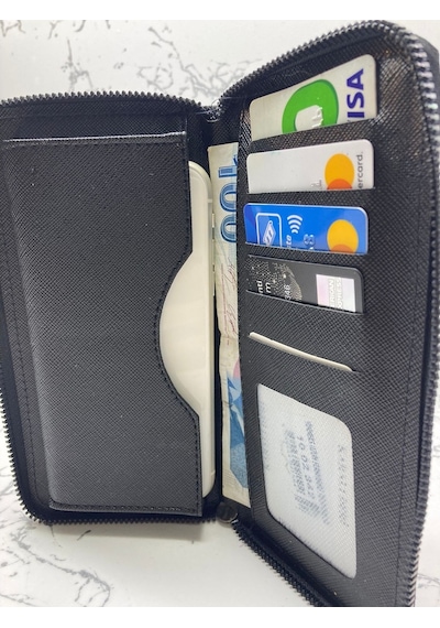 Erkek Cüzdan Telefonluk Fermuarlı Uzun