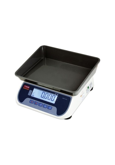Tem Srp Lcd 30 Kg Plastik Çukur Kefe Onaylı Tartım Terazisi