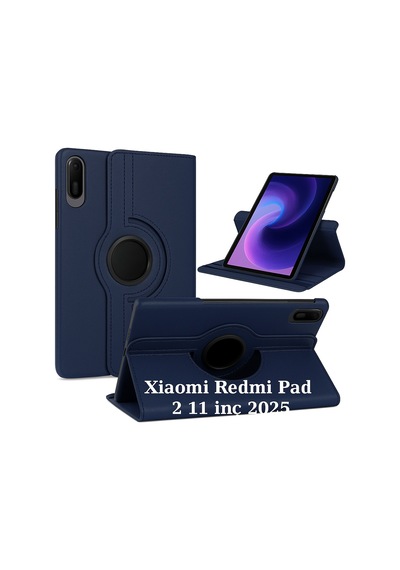 Xiaomi Redmi Pad 2 11inç 2025 Kılıf 360 Dönebilen Standlı Case Kapaklı Kılıf