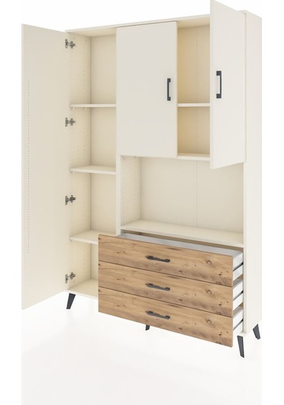 Arges Dolap 6 Raflı 3 Çekmeceli 3 Kapaklı 132x30x195 Aytaşı-aytaşı/çam Aytası/atlas Çam Arges Dolap 6 Raflı 3 Çekmeceli 3 Kapaklı 132x30x195 Aytaşı-aytaşı/çam Aytası/atlas Çam