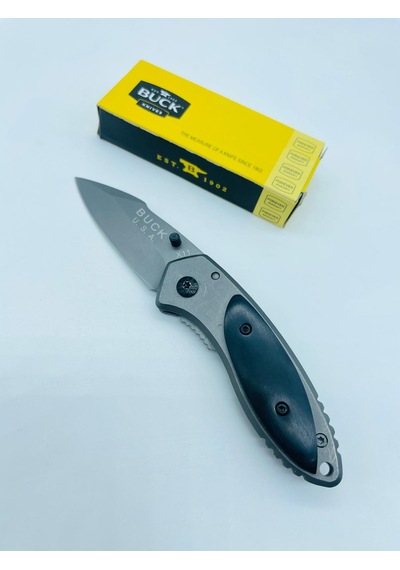 Buck Marka Ahşapkasa Kamp Çakı //x11-14cm Açık Gri