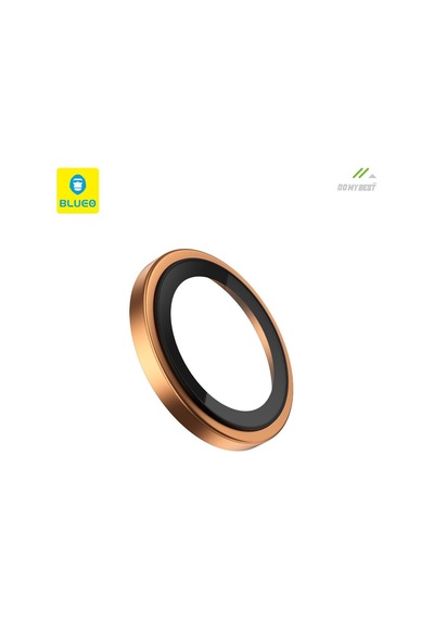 % 99.99 Gerçek Safir Titanyum Kasa Apple Uyumlu iPhone 17 Pro / 17 Pro Max Kamera Lens Koruyucu, Ar - Turuncu
