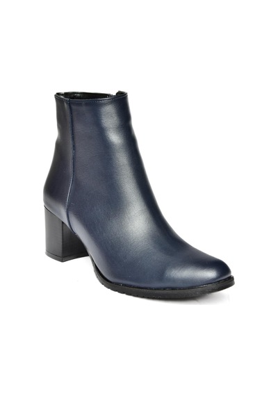 Fox Shoes G654013109 Lacivert Alçak Topuklu Kadın Bot Lacivert