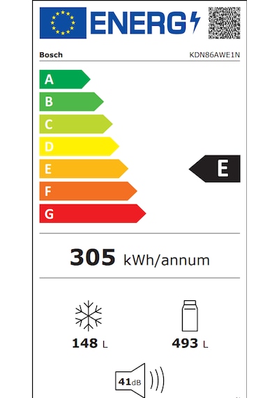 Bosch KDN86AWE1N Üstten Donduruculu No Frost Buzdolabı Beyaz