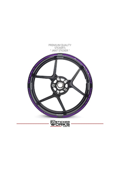 Tüm Motosikeltler Uyumlu 17 İnch Jant Sticker Seti 00399868